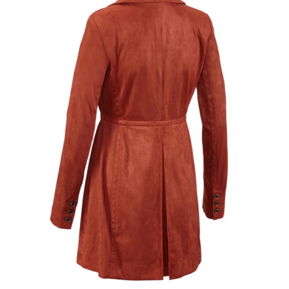Women's Rust Button-Up Jacket - Picture 2 of 4